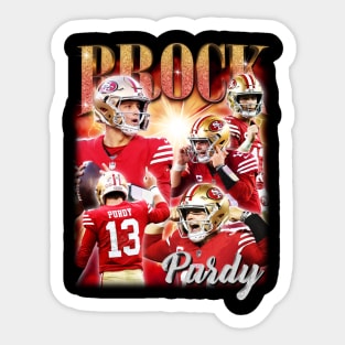 VINTAGE MR. BROCK IRRELEVANT PURDY FOOTBALL Sticker